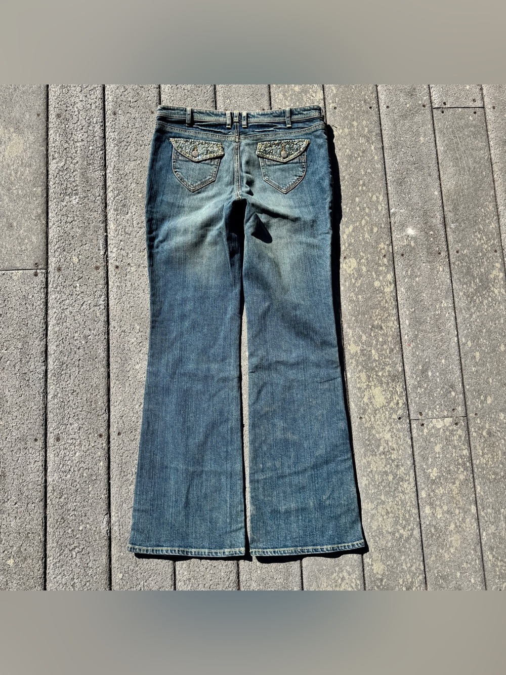 Y2K Cache Bedazzled Bootcut Jeans
